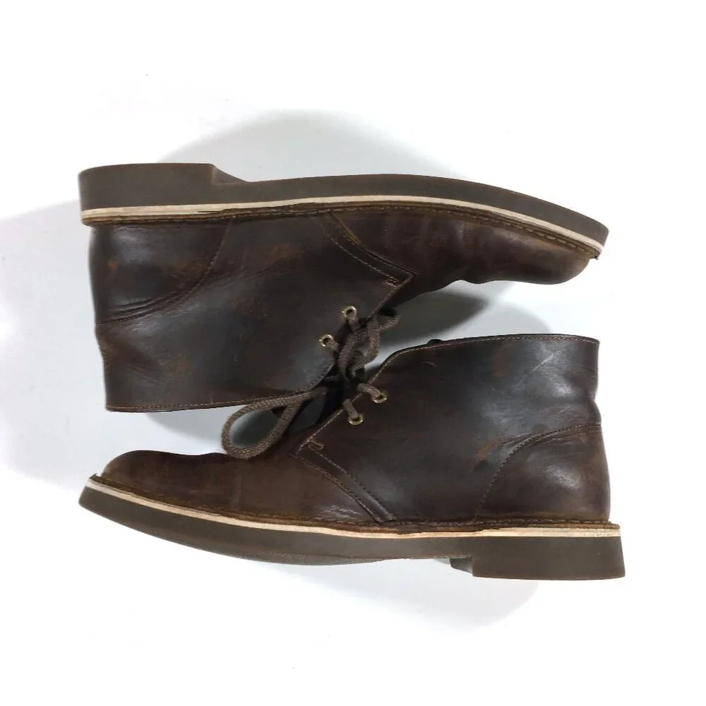 Clarks Desert Boots Mens Size 8.5 Brown Leather 15522